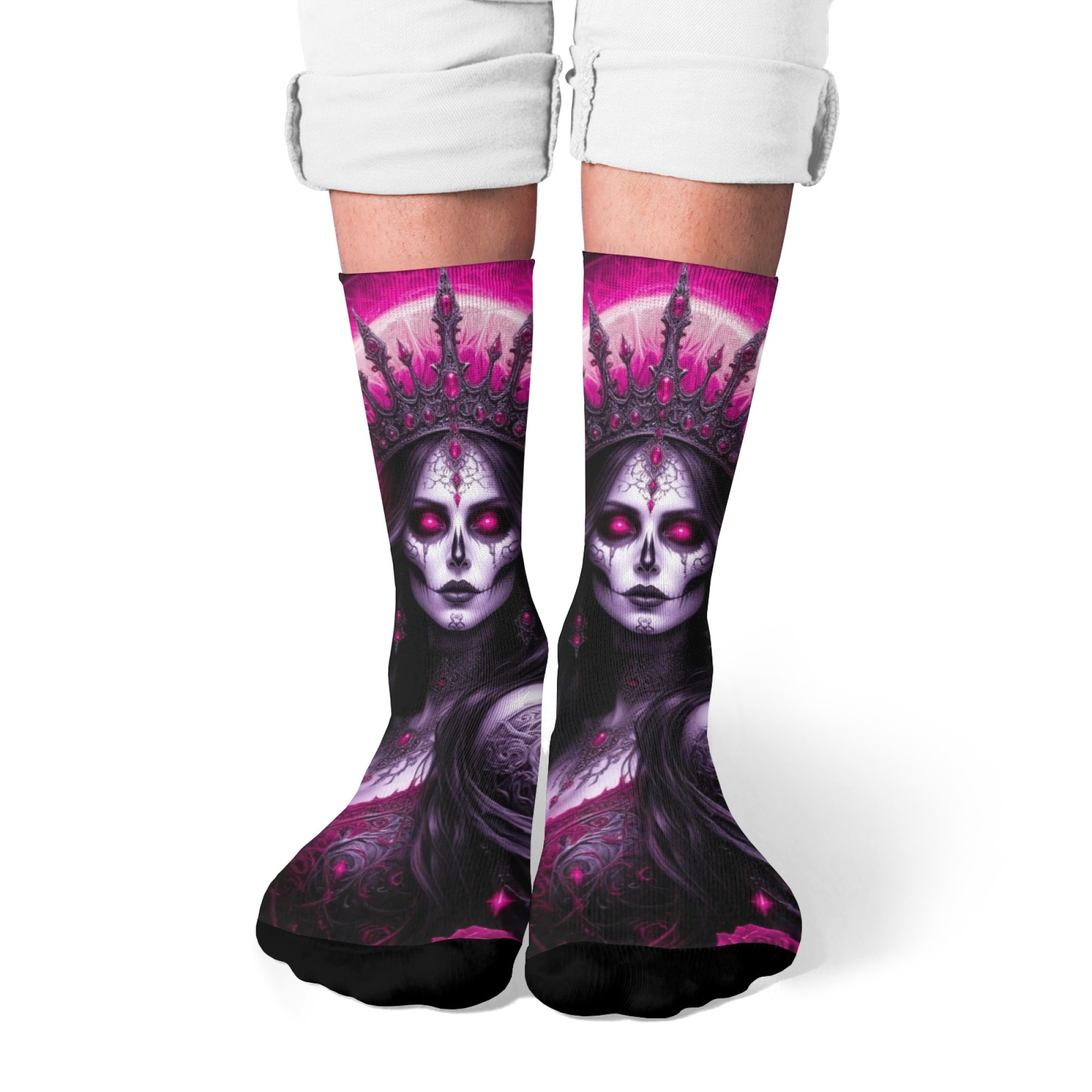 Kaus Kaki Seni Gotik Gelap Dea - Street Fashion Canada ulasan dan harga