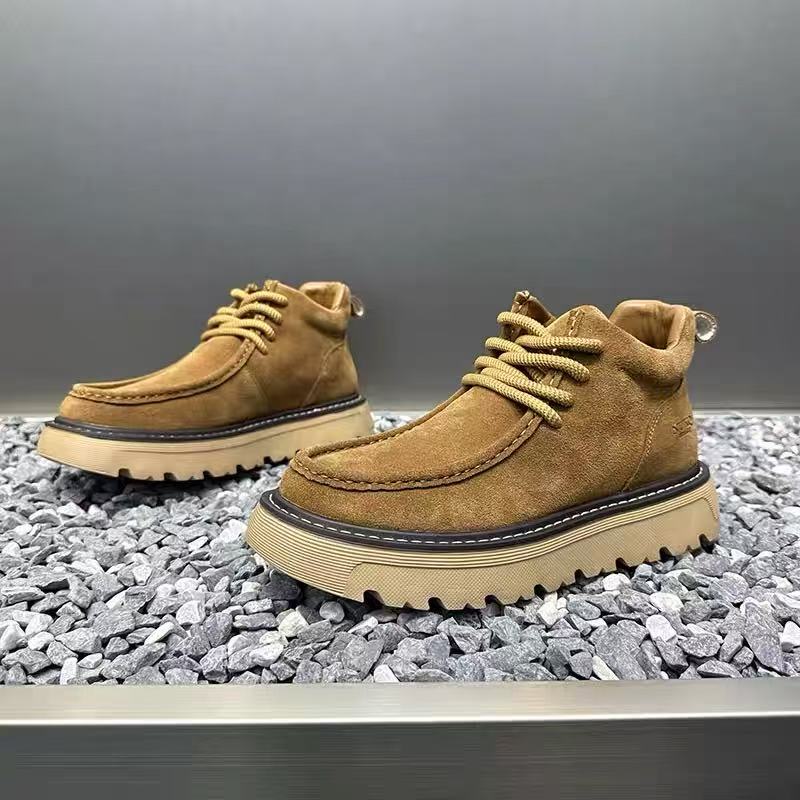 Sepatu Bot Platform Pria Musim - Street Fashion Men 2025 ulasan dan harga