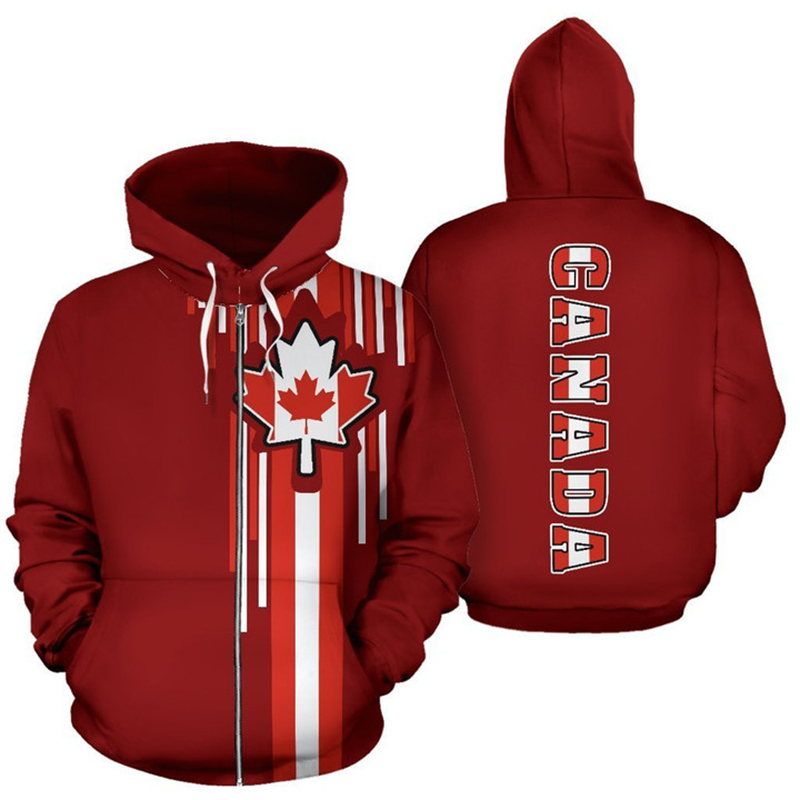 Hoodie ritsleting cetak 3d ben - Street Fashion Canada ulasan dan harga