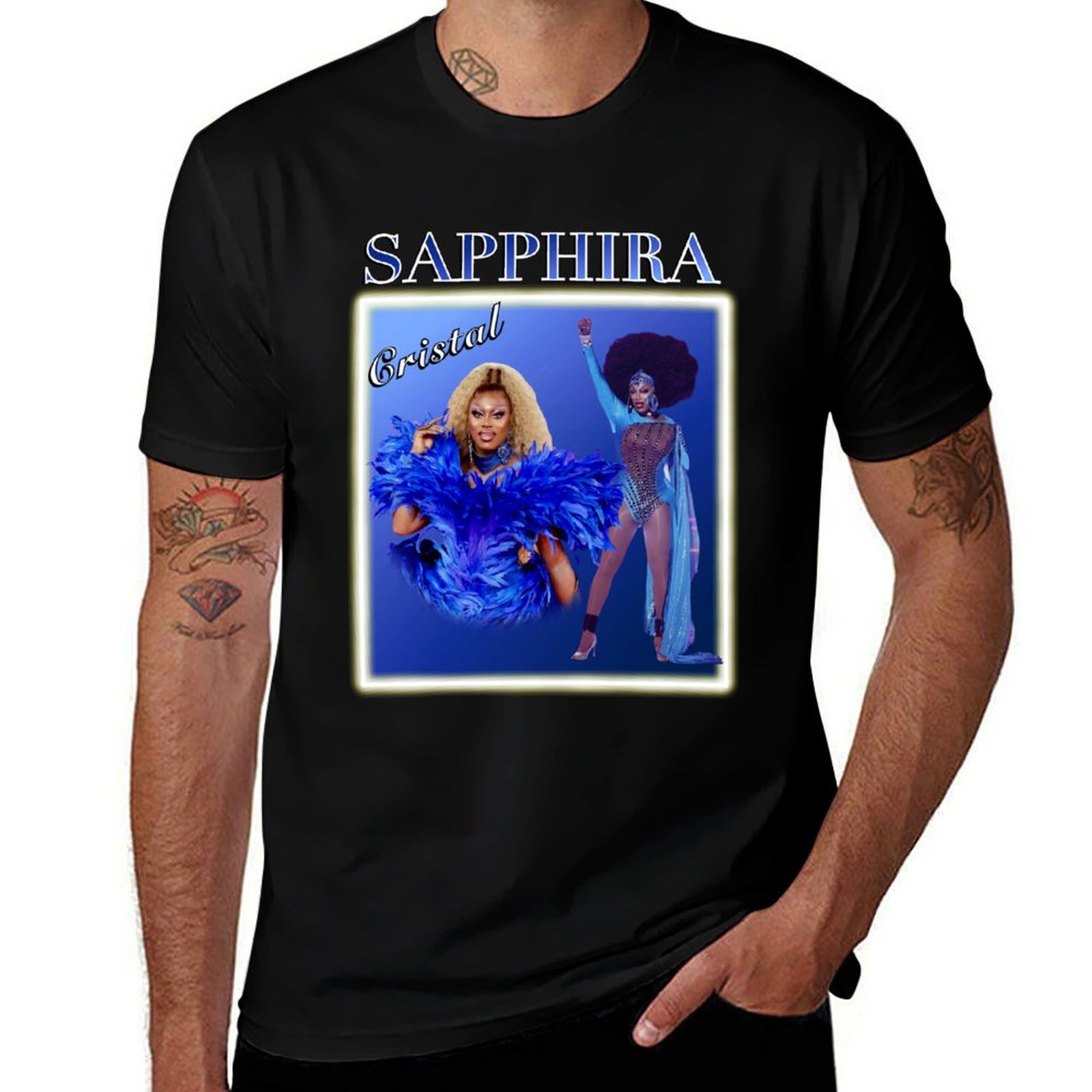 Kaos Sapphira Cristal Drag Rac - Street Fashion Y2K ulasan dan harga