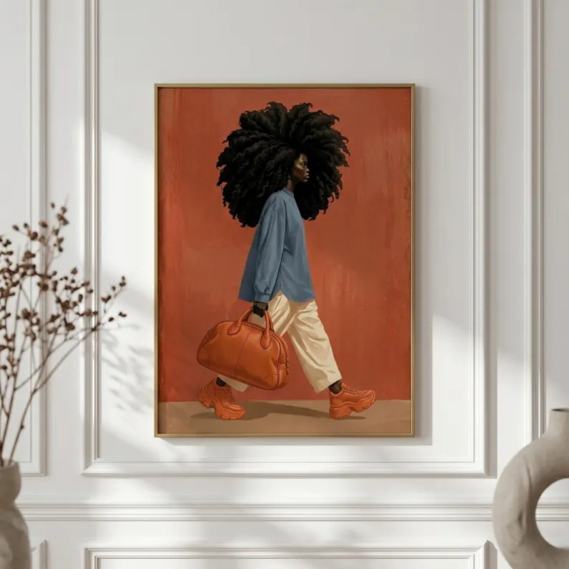 Poster Gadis Kulit Hitam Berga - Queen Street Fashion ulasan dan harga